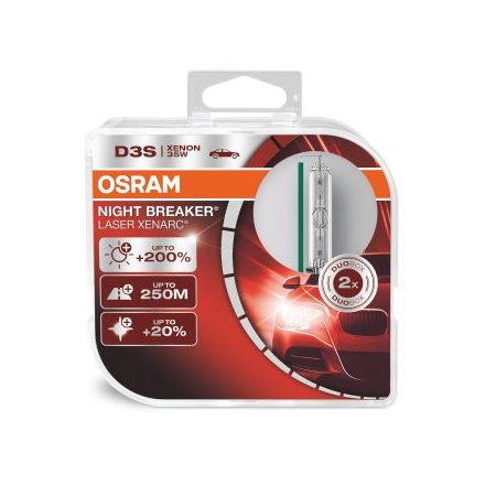 OSRAM 12/24V 35W PK32d-5 D3S XENARC® NIGHT BREAKER® LASER Duo-Box