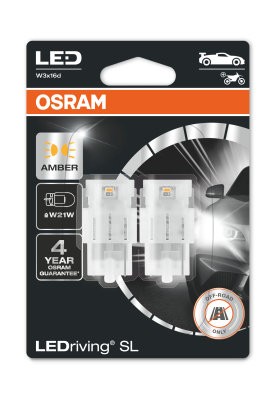 OSRAM 12V 1,3W W3x16d  W21W  LEDriving® SL Duo Bliszter