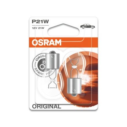 OSRAM 12V 21W BA15s P21W STANDARD Duo Bliszter