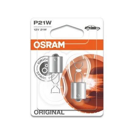 OSRAM 12V 21W BA15s P21W STANDARD Duo Bliszter