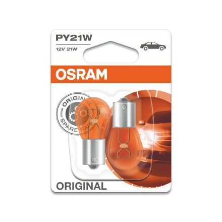 OSRAM 12V 21W BAU15s PY21W STANDARD Duo Bliszter