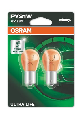 OSRAM 12V 21W BAU15S PY21W ULTRA LIFE Duo Bliszter