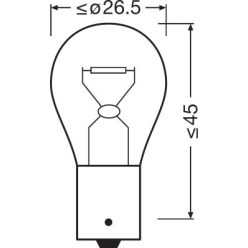 OSRAM 12V 21W BAU15s PY21W ULTRA LIFE Doboz