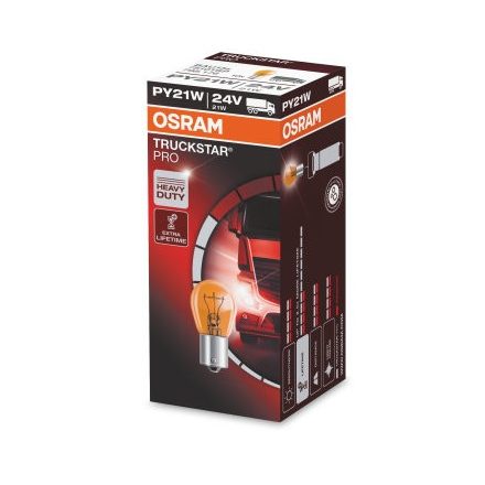 OSRAM 24V 21W BAU15s PY21W TRUCKSTAR PRO Doboz