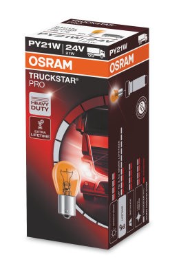 OSRAM 24V 21W BAU15s PY21W TRUCKSTAR PRO Doboz