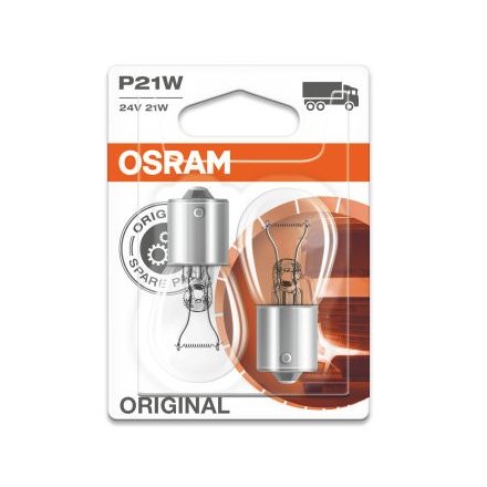 OSRAM 24V 21W BA15s P21W STANDARD Duo Bliszter