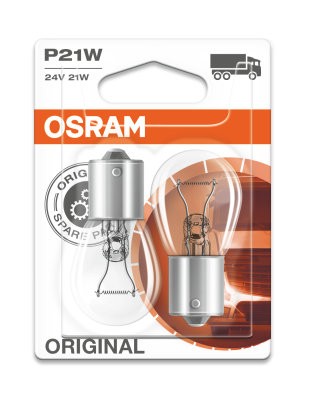 OSRAM 24V 21W BA15s P21W STANDARD Duo Bliszter
