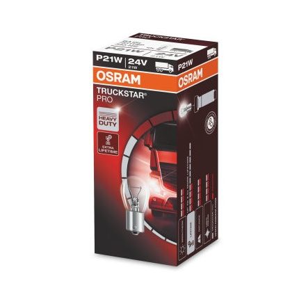 OSRAM 24V 21W BA15s P21W TRUCKSTAR PRO Doboz