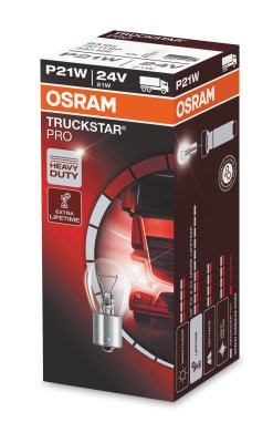 OSRAM 24V 21W BA15s P21W TRUCKSTAR PRO Doboz