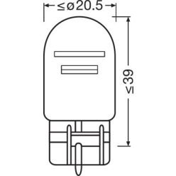 OSRAM 12V 21/5W W3x16q W21/5W STANDARD Doboz