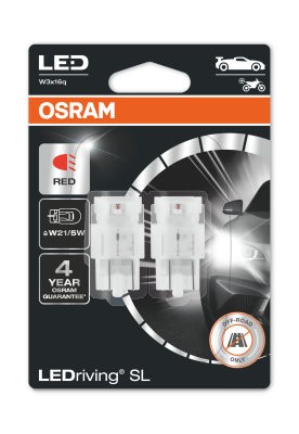 OSRAM 12V 1,7W W3x16q  W21/5W  LEDriving® SL Duo Bliszter