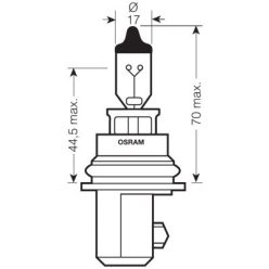 Osram 12V 45/65W P29T HB1 STANDARD Doboz