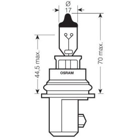 Osram 12V 45/65W P29T HB1 STANDARD Doboz