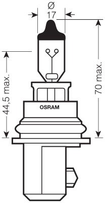 Osram 12V 45/65W P29T HB1 STANDARD Doboz