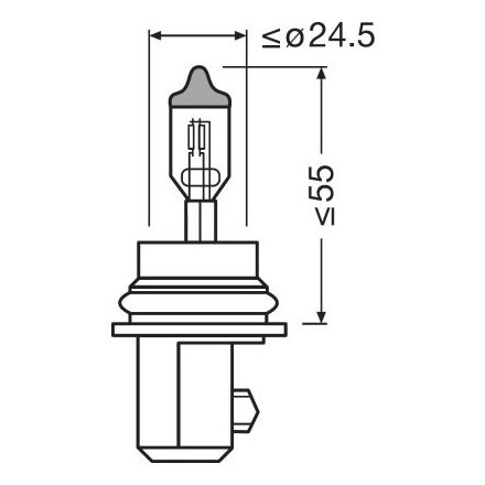 OSRAM 12V 60/55W PX29t HB5 STANDARD Doboz