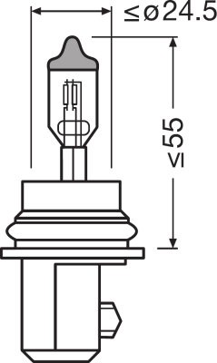 OSRAM 12V 60/55W PX29t HB5 STANDARD Doboz