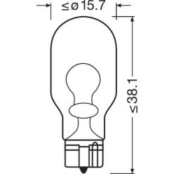 OSRAM 12V 16W W2.1x9.5d W16W STANDARD Doboz