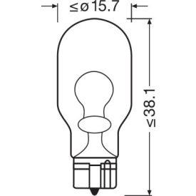 OSRAM 12V 16W W2.1x9.5d W16W STANDARD Doboz