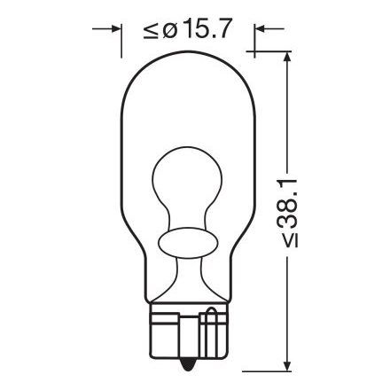 OSRAM 12V 16W W2.1x9.5d W16W STANDARD Doboz