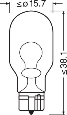 OSRAM 12V 16W W2.1x9.5d W16W STANDARD Doboz