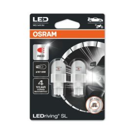   OSRAM 12V 1,4W W2.1x9.5d  W16W Red LEDriving® SL Duo Bliszter