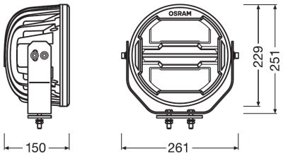 OSRAM 12/24V   on road LEDriving® LIGHTBAR Doboz