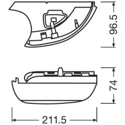 OSRAM 12V   R06, R10 LEDriving® Dynamic Mirror Doboz