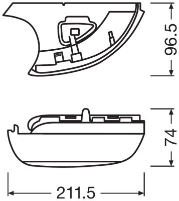 OSRAM 12V   R06, R10 LEDriving® Dynamic Mirror Doboz