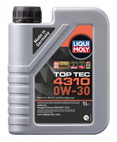 Liqui Moly Top Tec 4310 0W-30 motorolaj 1l