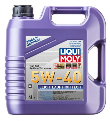 Liqui Moly Leichtlauf High Tech 5W-40 motorolaj 4l