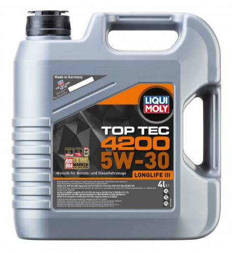 Liqui Moly Top Tec 4200 5W-30 motorolaj 4l