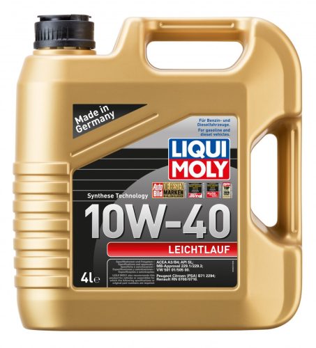 Liqui Moly Leichtlauf 10W-40 motorolaj   4l + 1l 