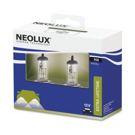 NEOLUX 12V 60/55W P43T H4 NEOLUX EXTRA LIFTIME Duo-Box