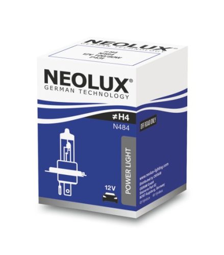NEOLUX 12V 100/80W P43T "H4" NEOLUX STANDARD Doboz