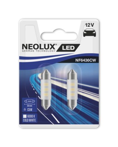 NEOLUX 12V 0,5W SV8.5-8 "C5W" NEOLUX RETROFIT Duo Bliszter