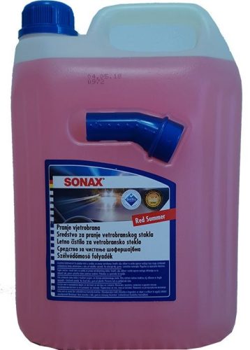 SONAX NYÁRI SZÉLVÉDŐMOSÓ KEVERT RED-SUMMER 5L