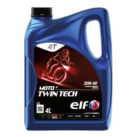 ELF MOTO 4 TWIN TECH 20W60 4 Liter