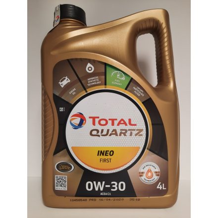 TOTAL QUARTZ INEO FIRST 0W30 4LITERES