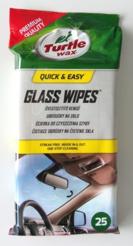 Turtle Wax Wipes üvegtisztító kendő 25db/cs