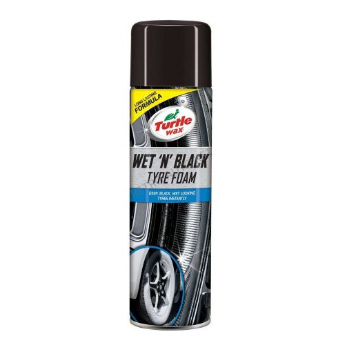 Turtle Wax WET'N BLACK gumiápoló hab spray 500ML 53180