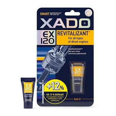 Xado EX120 gél diesel motorokhoz (tubusos) 9 ml