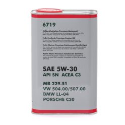 VOLKSWAGEN-AUDI Original 5W-30 LL 1L (retro fém doboz)