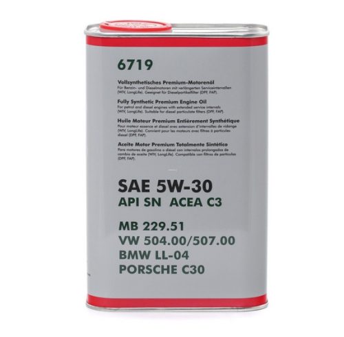 VOLKSWAGEN-AUDI Original 5W-30 LL 1L (retro fém doboz)