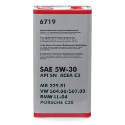 VOLKSWAGEN-AUDI Original 5W-30 LL 5L (retro fém doboz)