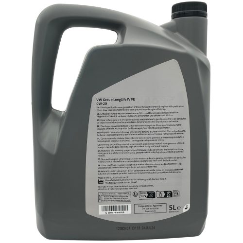 Volkswagen Longlife IV FE 0W-20 5L